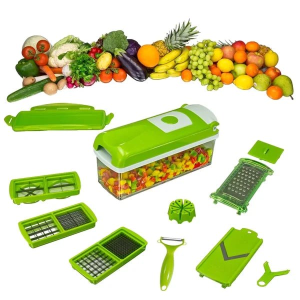 12 In 1 Nicer Dicer Plus Vegetable Slicer Chopper - zhrstores - 