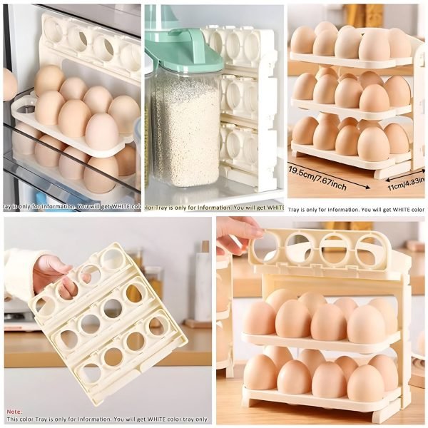 3 Layer Folding Egg Tray 24 - zhrstores - 